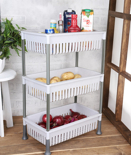 سبد 3طبقه همه کاره الماس